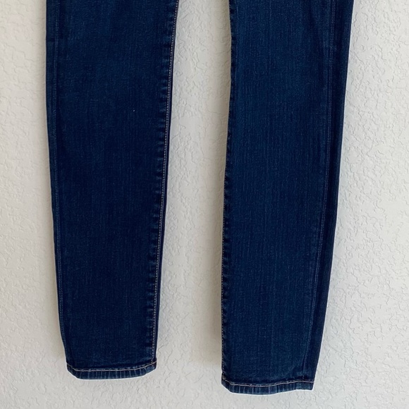 7 FOR ALL MANKIND The Skinny Dark Wash Jeans Denim Size 26 Perfect Fit Style - Picture 5 of 15